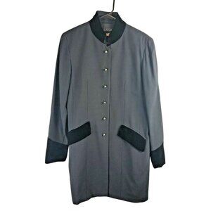 Vtg The Limited Womens Wool Slade Imperial Blazer Clergy Frock Top Sz S EVC